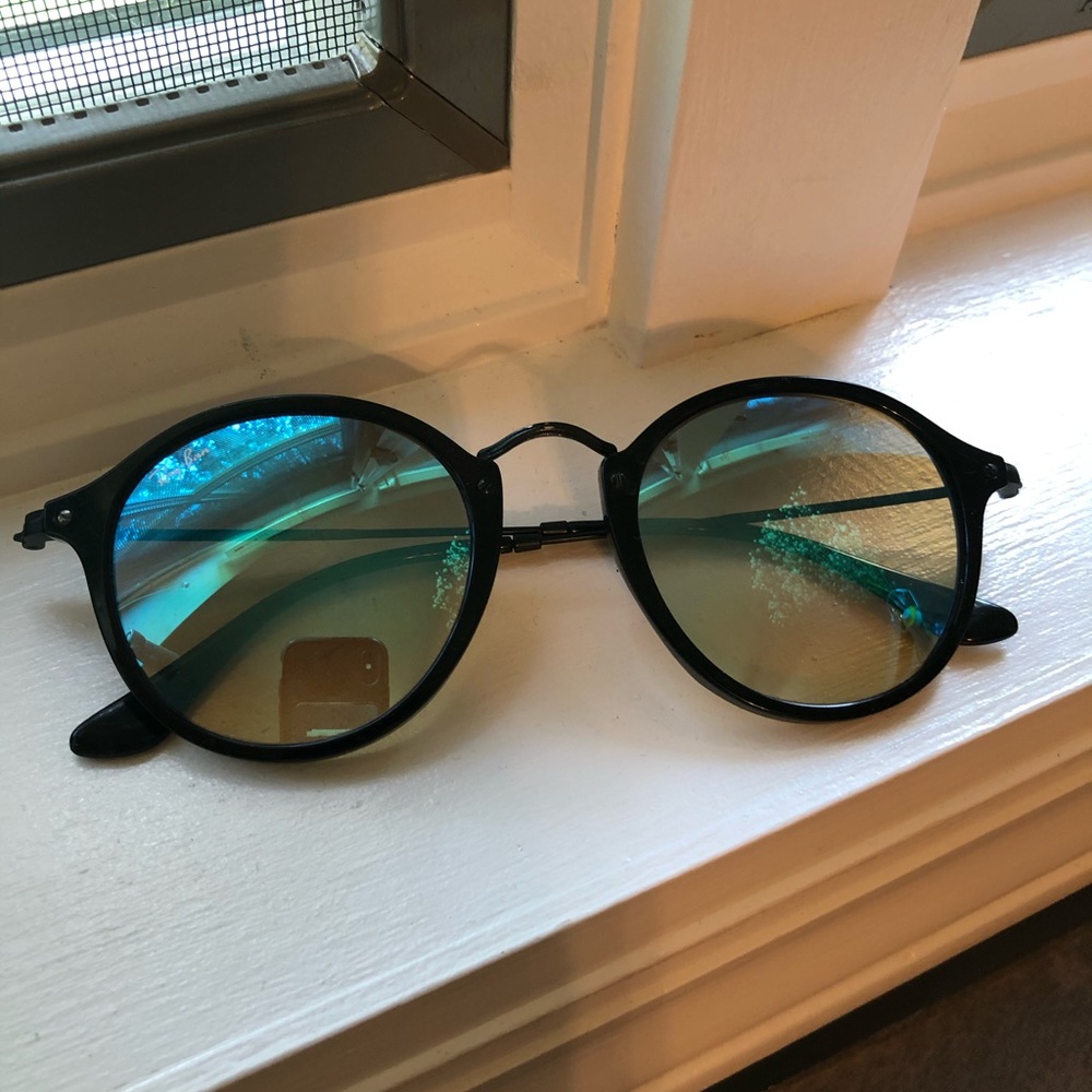 Ray-Ban Round Fleck Blue Gradient